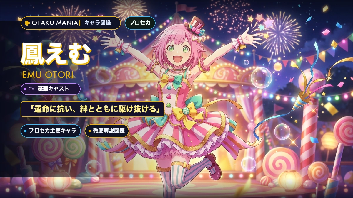 鳳えむプロフィール！プロセカわんだほい笑顔とワンダショの想い