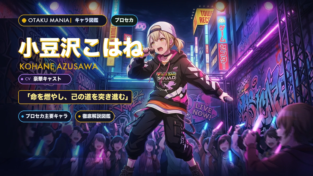 小豆沢こはねプロフィール！プロセカビビバス覚醒の軌跡と代表曲