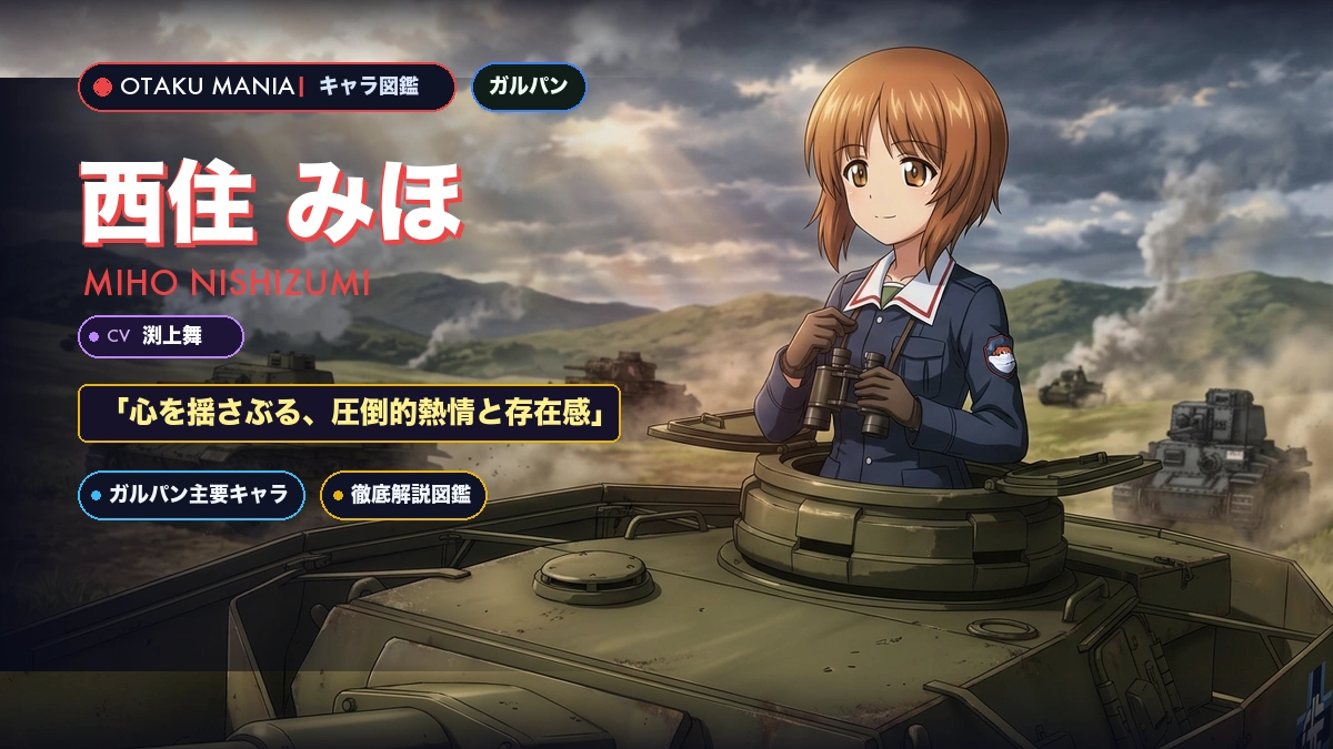 西住みほプロフィール！ガルパン大洗女子の軍神と西住流戦車道まとめ