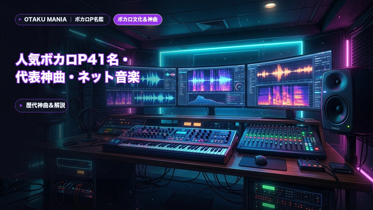【ボカロP大図鑑】人気ボカロP41名・代表神曲・ネット音楽史完全名鑑