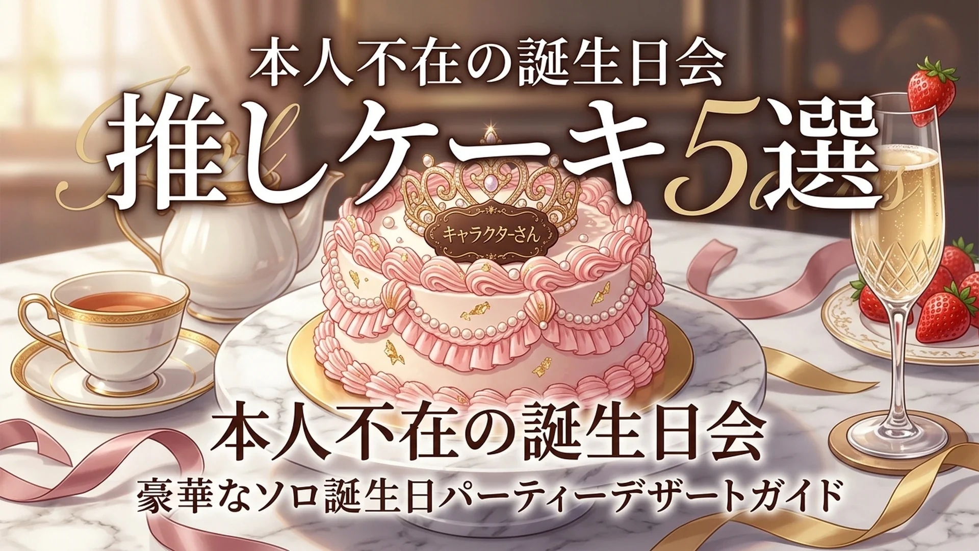 自宅で祝う！本人不在の誕生日会におすすめのケーキショップ5選