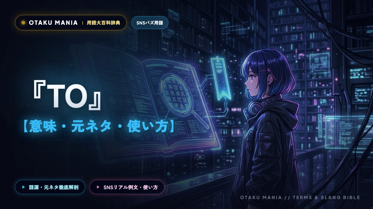 オタク界の覇者『TO』とは？トップオタクの意味と影響力