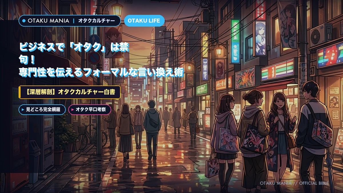 ビジネスで「オタク」は禁句！専門性を伝えるフォーマルな言い換え術
