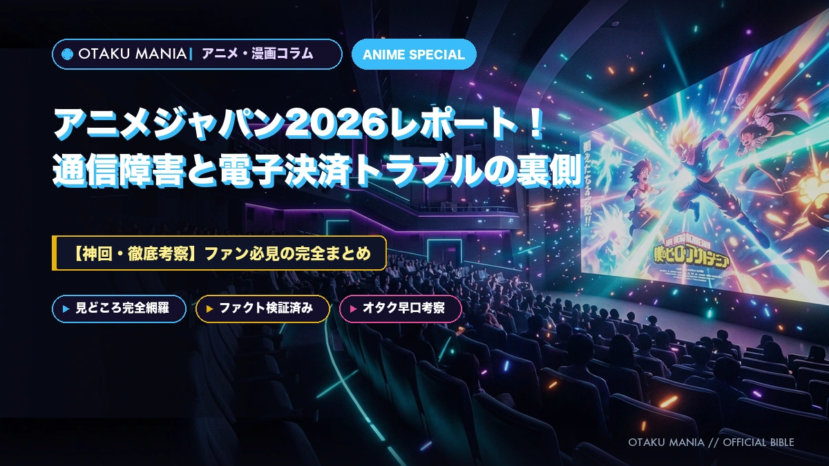 アニメジャパン2027チケット攻略と日程｜電波障害に泣かない現場自衛術