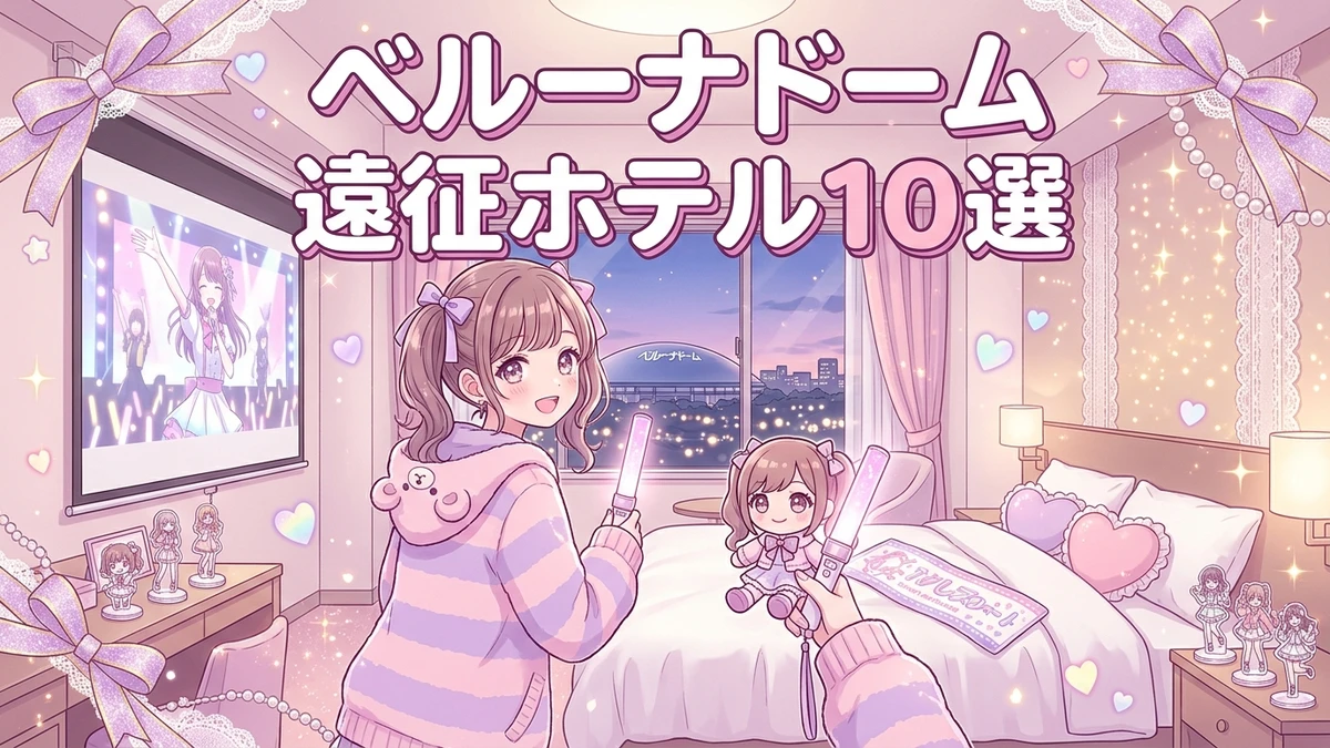 【ベルーナドーム遠征ホテルおすすめ10選】所沢・池袋直通で終電逃しゼロ！推し活女子会宿完全攻略