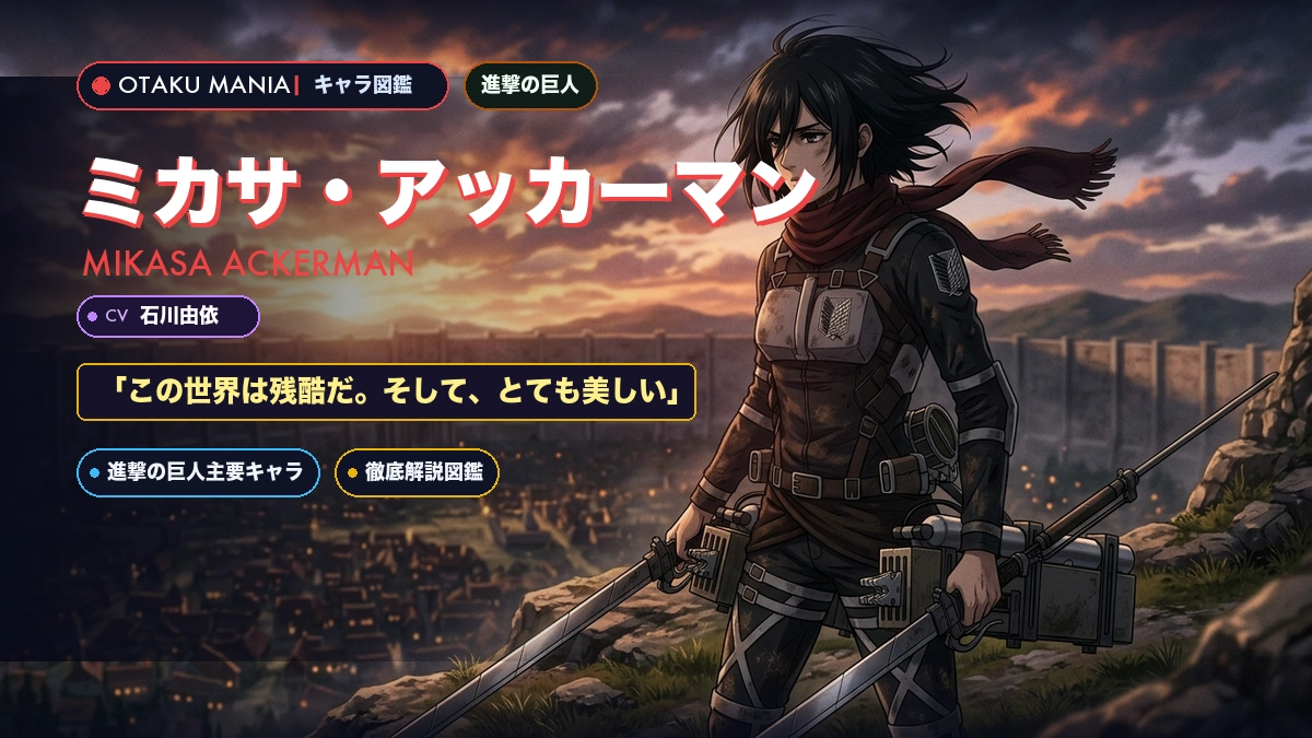 ミカサアッカーマンプロフィール！東洋の血筋とエレンへの愛