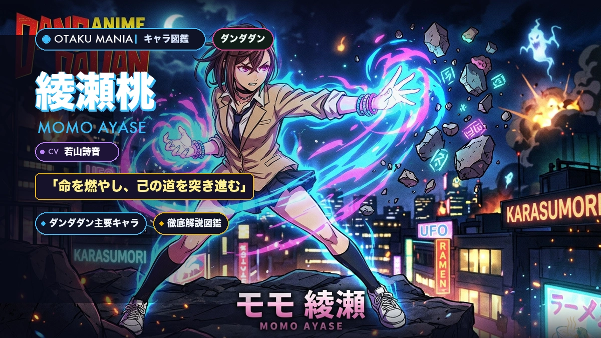 綾瀬桃プロフィール！ダンダダンモモの霊力覚醒とオカルンとの恋路