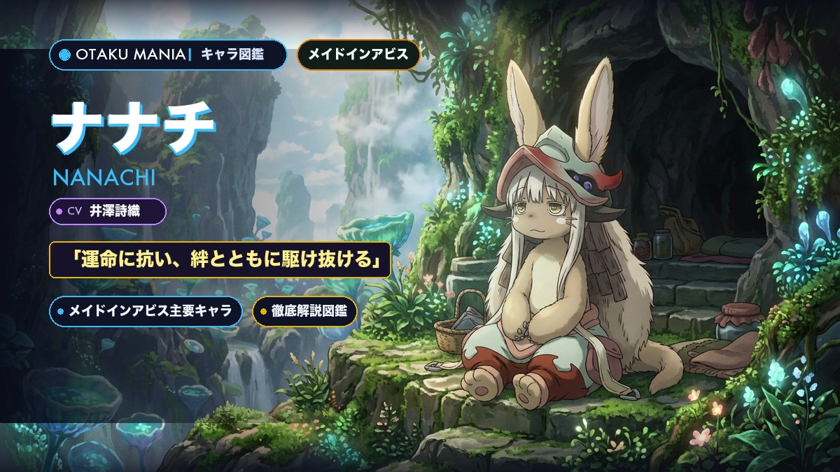【メイドインアビス】ナナチのプロフィール・成れ果ての身体とミーティへの愛神解剖バイブル