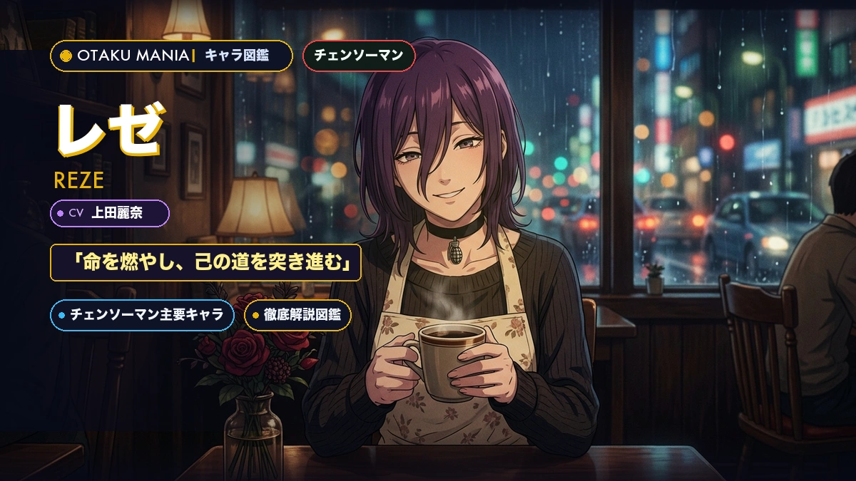 レゼプロフィール！チェンソーマンボムの悪魔の正体とカフェの約束