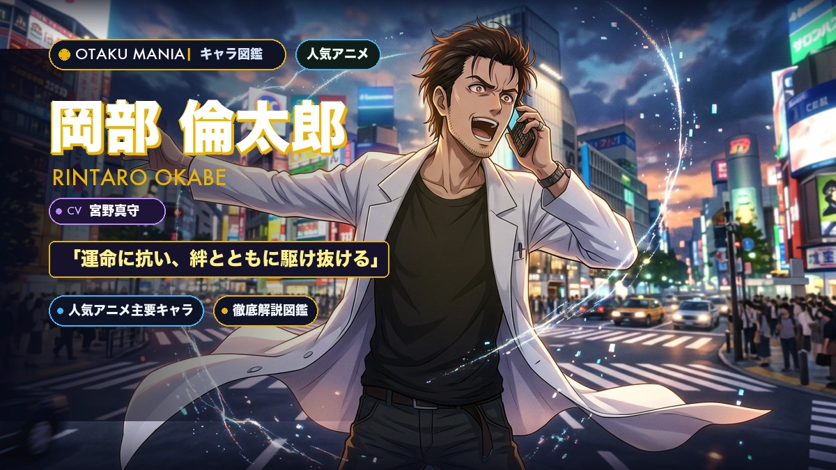 【Steins;Gate】岡部倫太郎（オカリン）のプロフィール・リーディングシュタイナーと狂気のマッドサイエンティスト神解剖バイブル