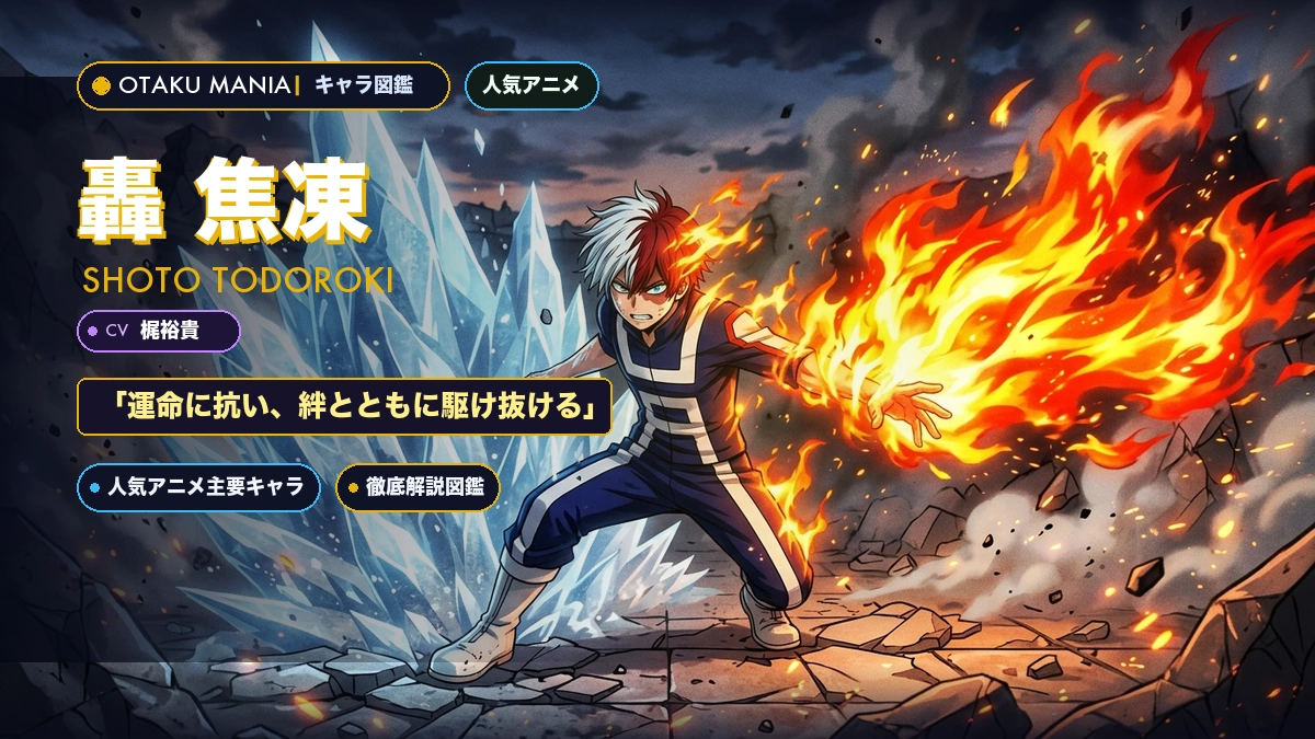 轟焦凍プロフィール！半冷半燃の個性とエンデヴァーの確執解明