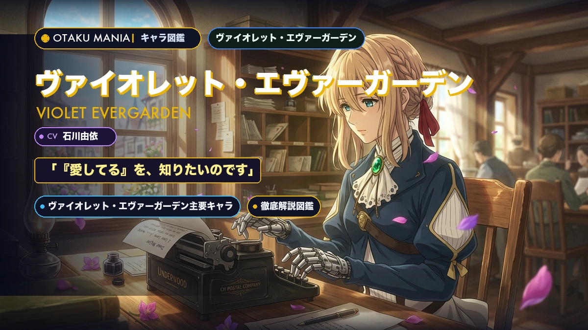 ヴァイオレットプロフィール！愛してるの意味と自動手記人形の奇跡