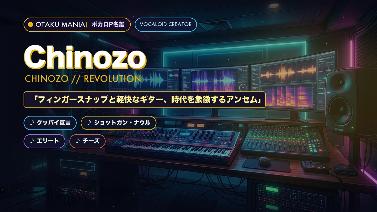 【ボカロP】Chinozo名鑑！『グッバイ宣言』歴代神曲とヒットの秘密