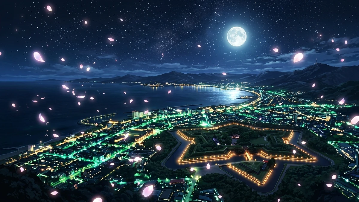 【コナン 函館 聖地巡礼】100万ドルの五稜星ロケ地＆平次和葉告白スポット