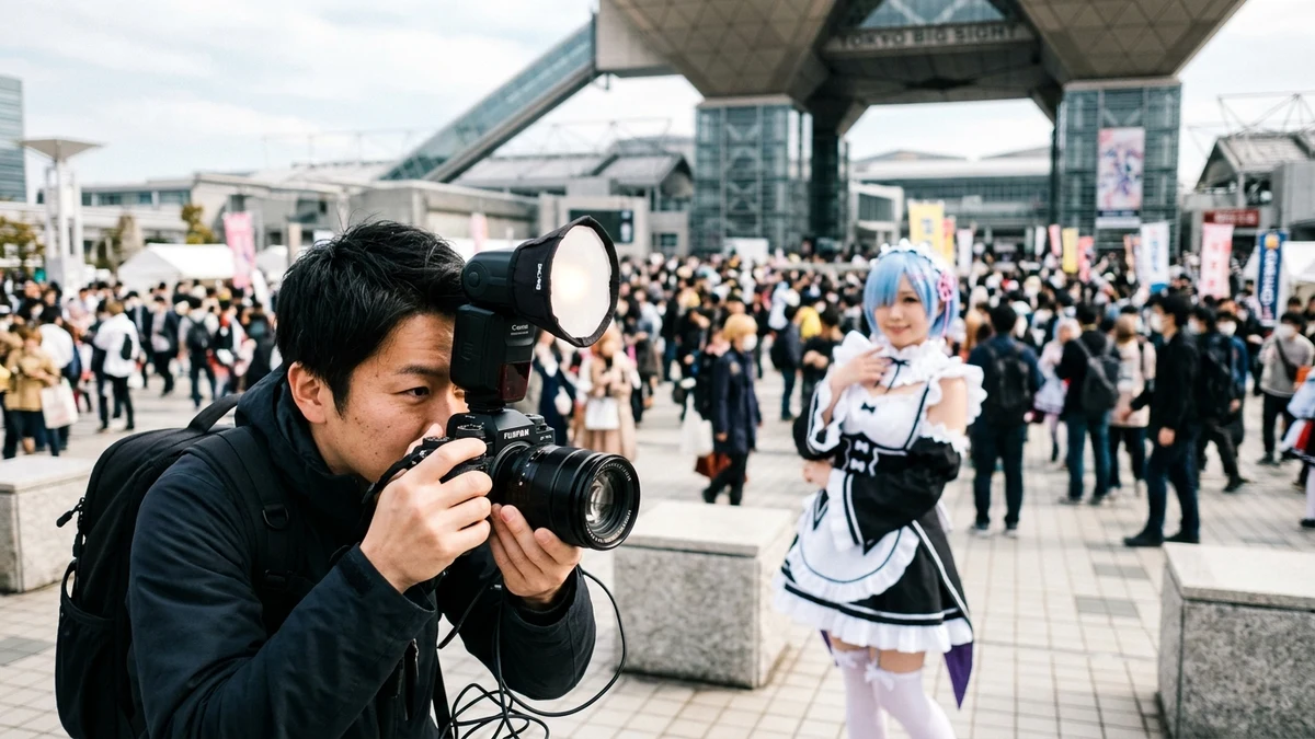 コスプレカメコ初心者のカメラ機材入門！コミケ・となコスでレイヤーを綺麗に撮る単焦点とストロボ