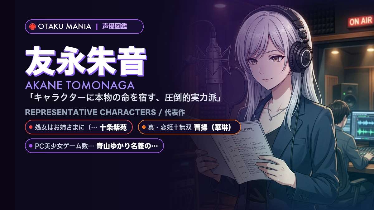 【友永朱音】十条紫苑や曹操！『おとボク』『恋姫』絶対女王代表作