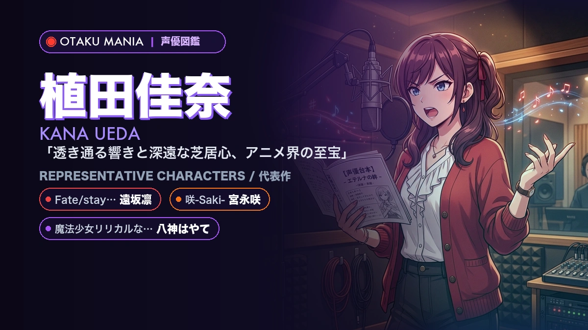 【植田佳奈】遠坂凛や宮永咲の代表作キャラ！『Fate』『咲』