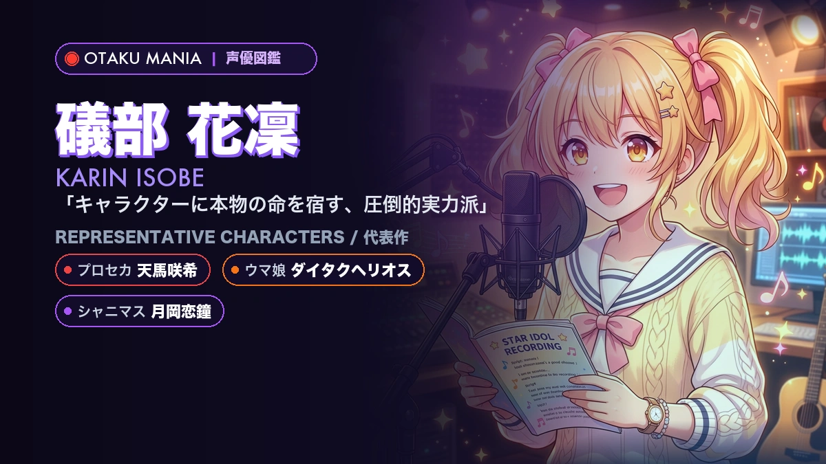 【礒部花凜】天馬咲希の代表作キャラ！『プロセカ』出演作まとめ