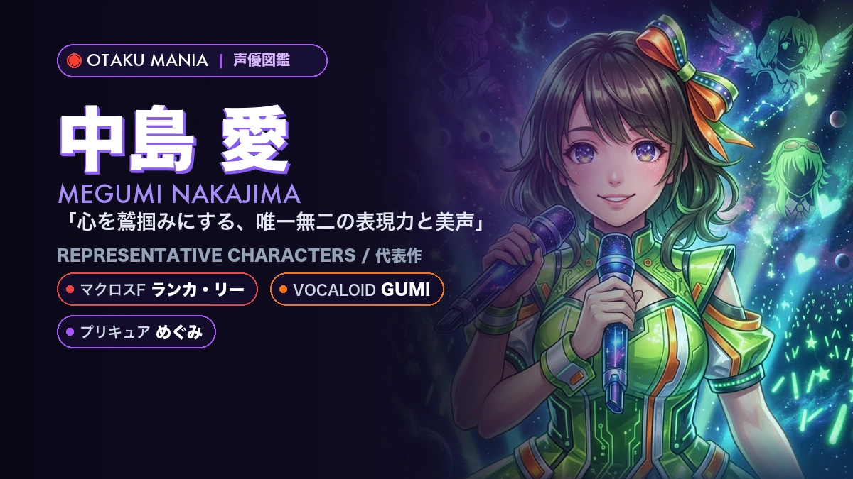 【中島愛】ランカ・リーやGUMI！『マクロスF』の代表作キャラ