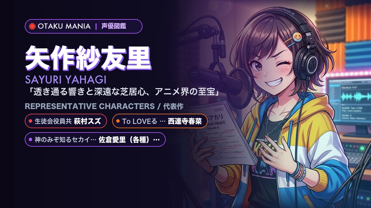 【矢作紗友里】萩村スズや西連寺春菜！『生徒会役員共』代表作キャラ