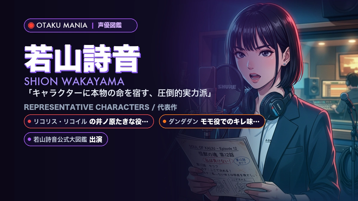 【若山詩音】の井ノ原たきなや人気キャラ代表作！『リコリス・リコイ