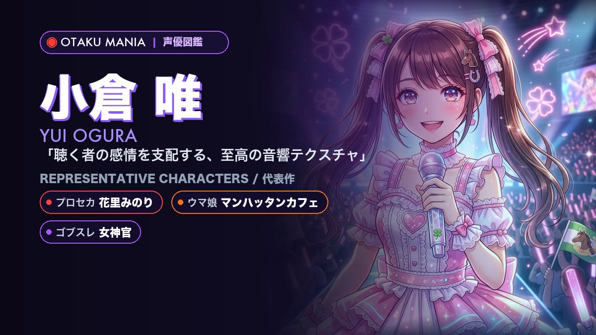 【小倉唯】花里みのりやカフェ！『プロセカ』『ウマ娘』代表作