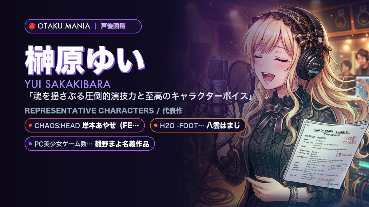 【榊原ゆい】岸本あやせや八雲はまじ！『カオスヘッド』代表作