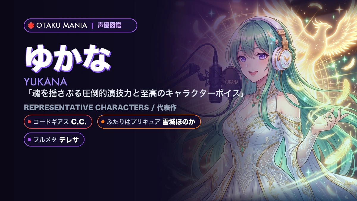 【ゆかな】C.C.や雪城ほのか！『コードギアス』の代表作キャラ