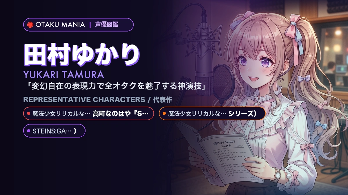 【田村ゆかり】高町なのはや『STEINS;GATE』阿万音鈴羽など歴代代表作・名演技まとめ