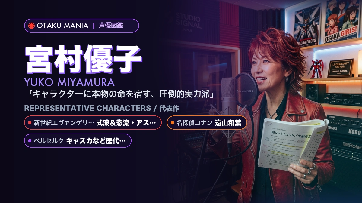 【宮村優子】式波＆惣流・アスカ・ラングレーや人気キャラ代表作！『