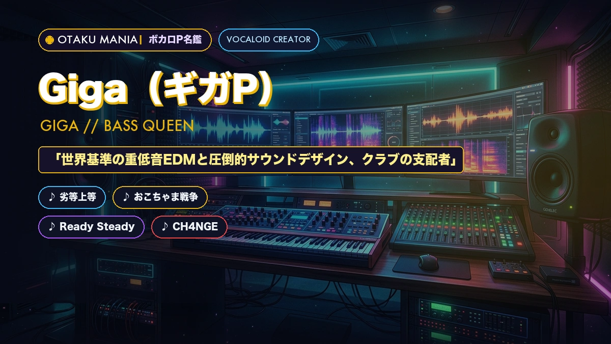 【ボカロP】Giga（ギガP）名鑑！『劣等上等』超絶EDM神曲まとめ