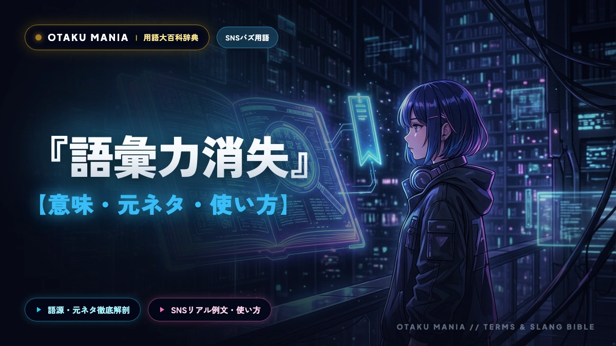 オタクの「語彙力消失」とは？尊すぎて言葉を失う心理と限界構文あるある