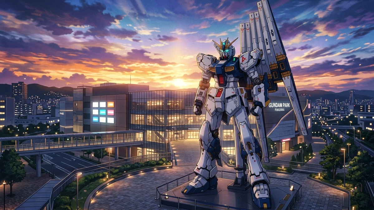 【福岡ガンダム聖地巡礼】実物大νガンダム・SIDE-Fマップ
