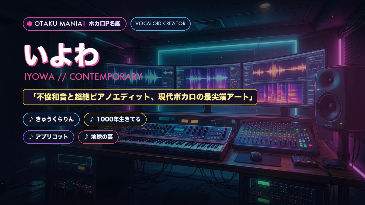 【ボカロP】いよわ名鑑！『きゅうくらりん』不協和音ポップの秘密まとめ