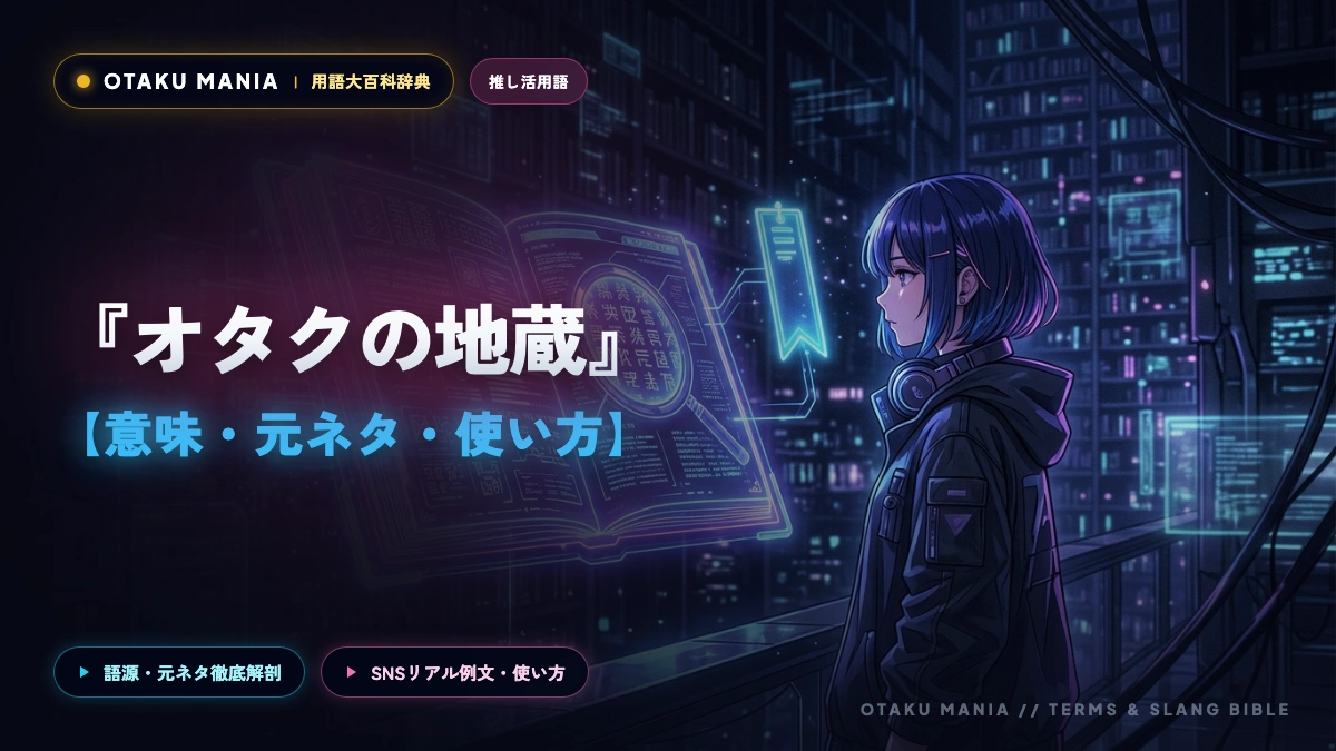 オタクの地蔵とは？意味と語源・何時間も現場で耐え抜く生存マナー