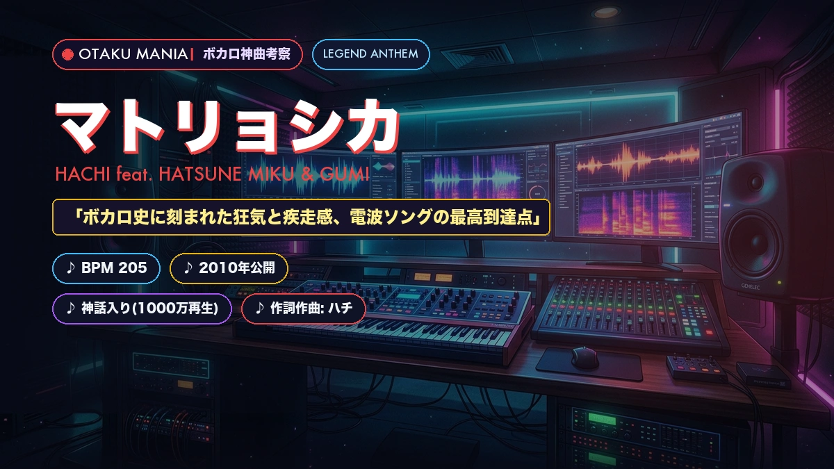 【歌詞考察】『マトリョシカ』ハチ×初音ミク×GUMIの狂気と電波ソング解読