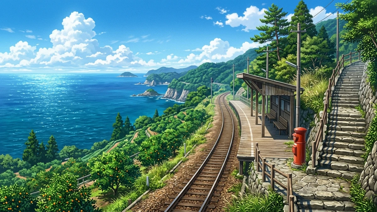 【凪のあすから聖地巡礼】三重波田須マップ！秘境駅と熊野灘