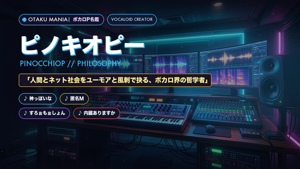 【ピノキオピー神曲図鑑】神っぽいな・匿名Mと新曲えねみぃ完全解説