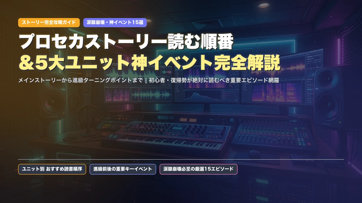 【プロセカ】ストーリー読む順番＆5大ユニット神イベント15選完全まとめ