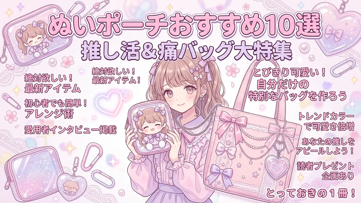 ぬいポーチおすすめ10選！推しのサイズ別選び方と現場落下自衛術