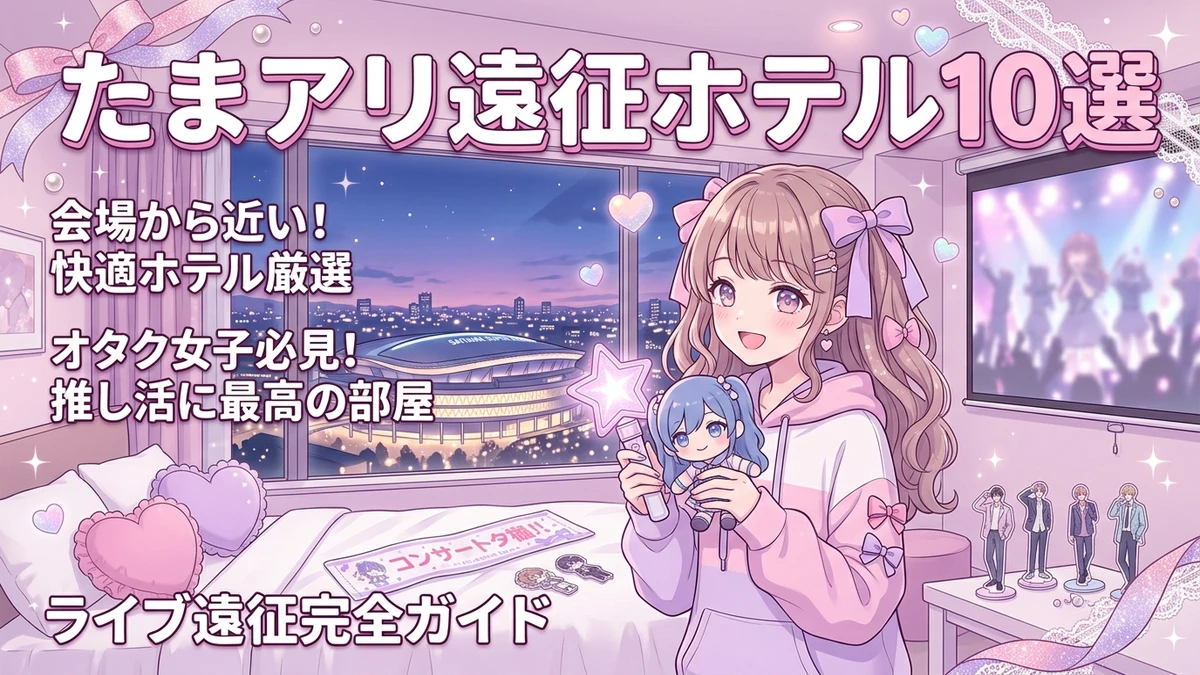 【さいたまスーパーアリーナ遠征ホテルおすすめ10選】改札規制を回避！新都心・大宮徒歩圏＆女子会宿完全攻略