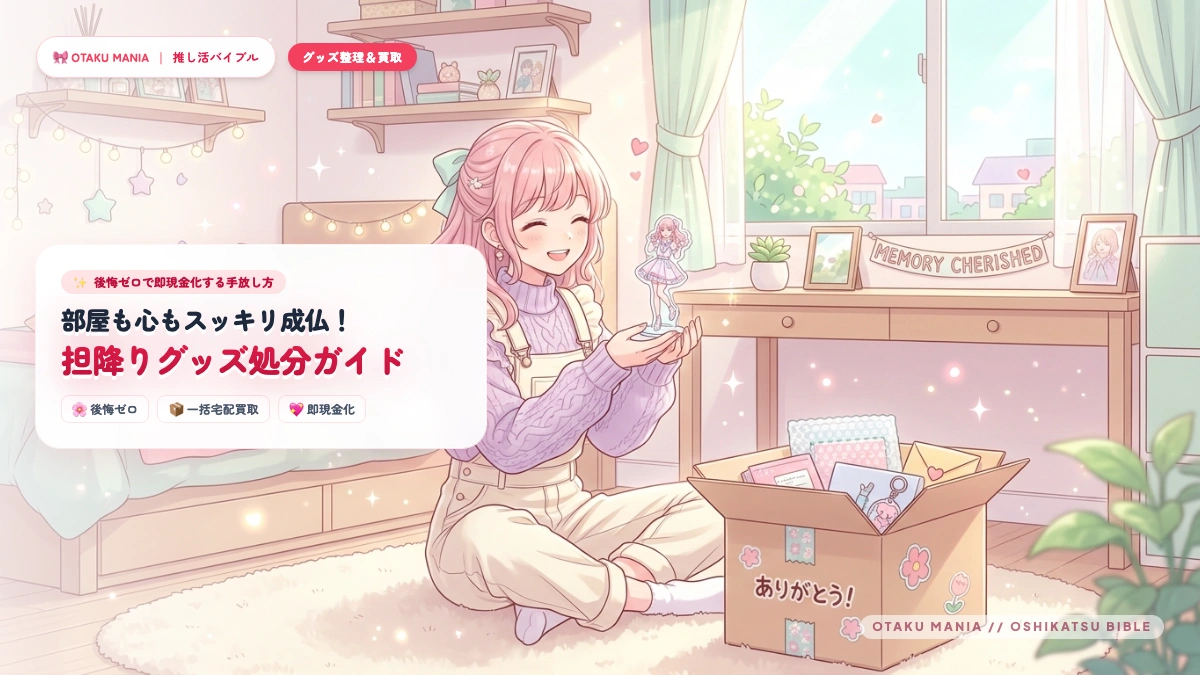 【担降りグッズ処分】後悔ゼロで即現金化！おすすめ買取と手放し方