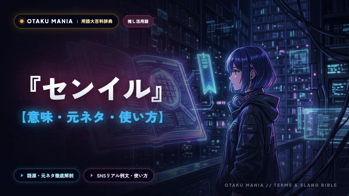 【センイルとは】意味と元ネタを徹底解読！センイルケーキ・広告・カフェの推し活文化まとめ