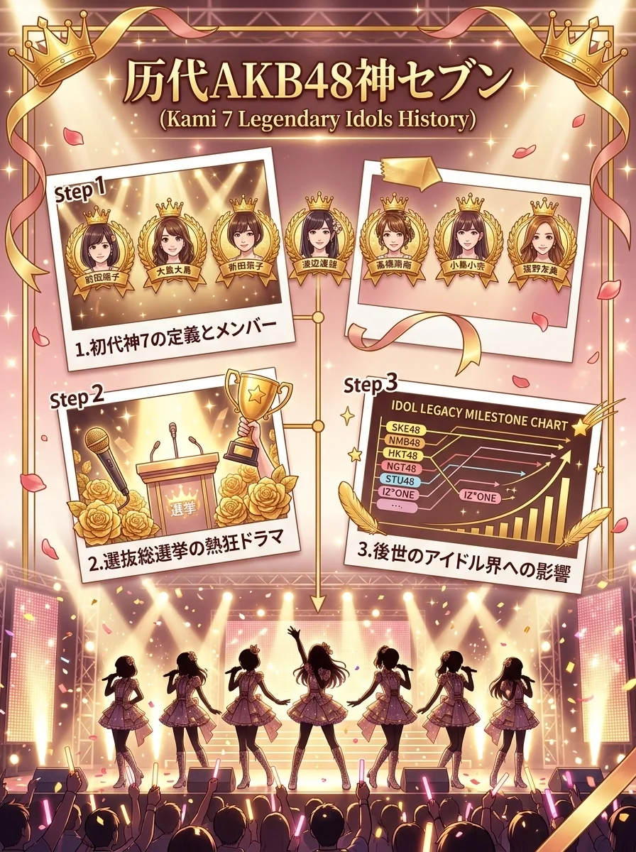 【AKB48】神セブンとは？元祖メンバー一覧と当時の順位・意味を完全解読の重要ポイント図解まとめ