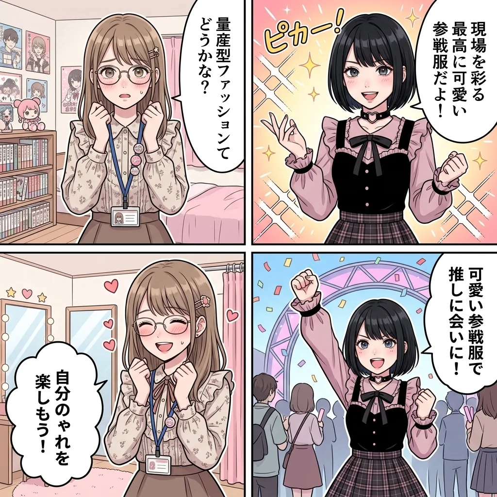量産型オタク4コマ漫画
