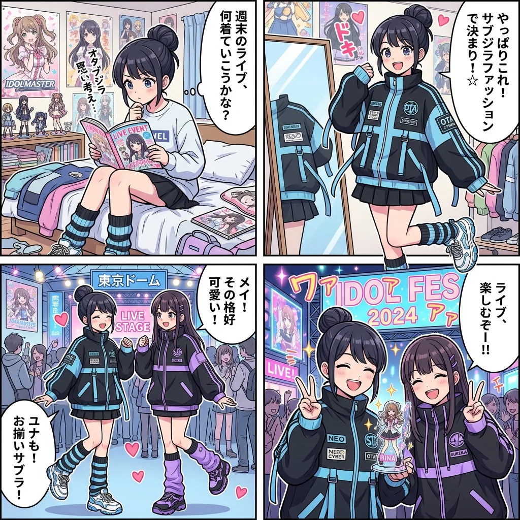 サブジラ4コマ漫画