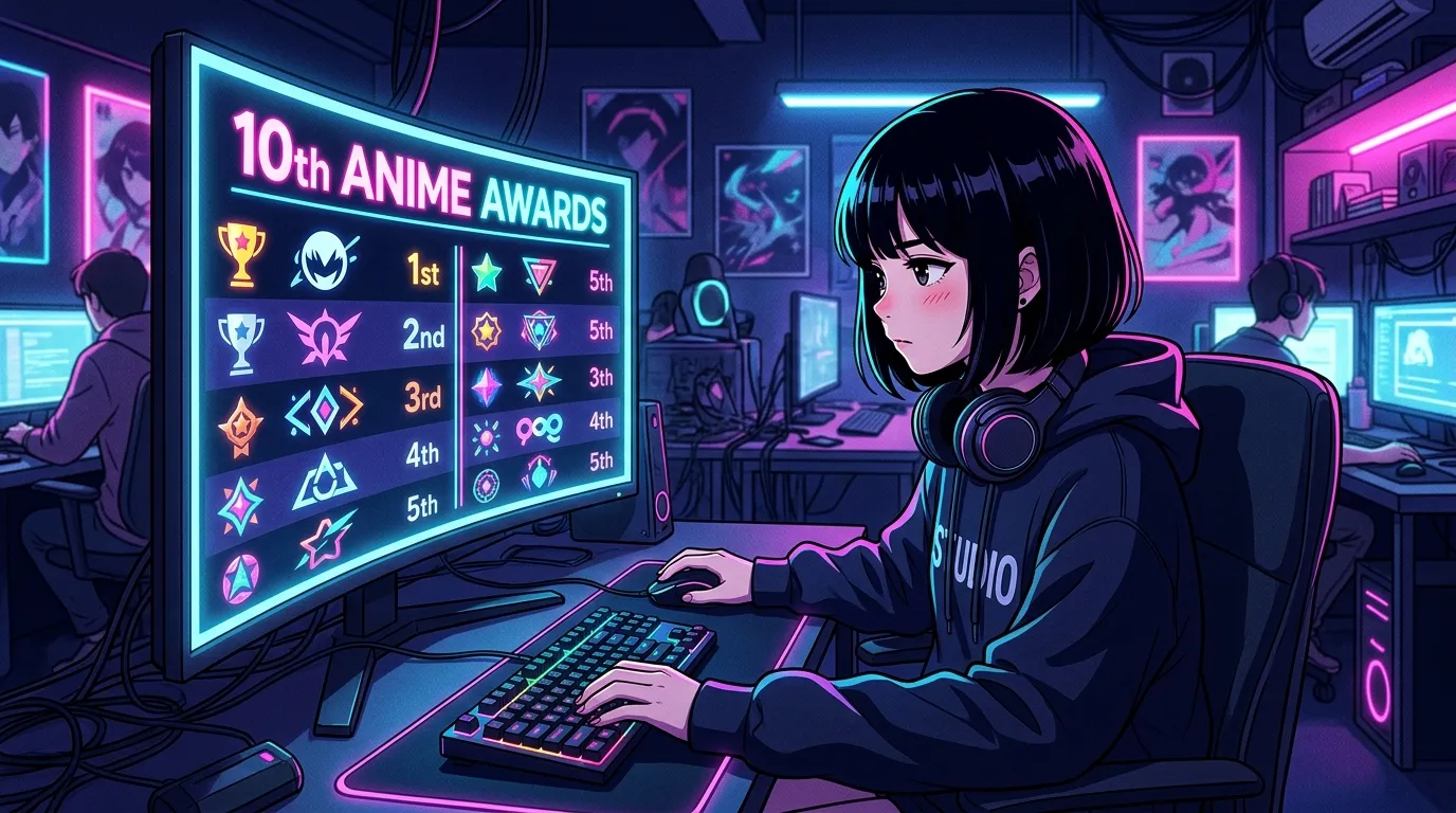 クランチロール・アニメアワード2026まとめイラスト