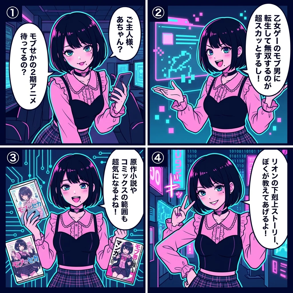 モブせかに関する4コマ漫画